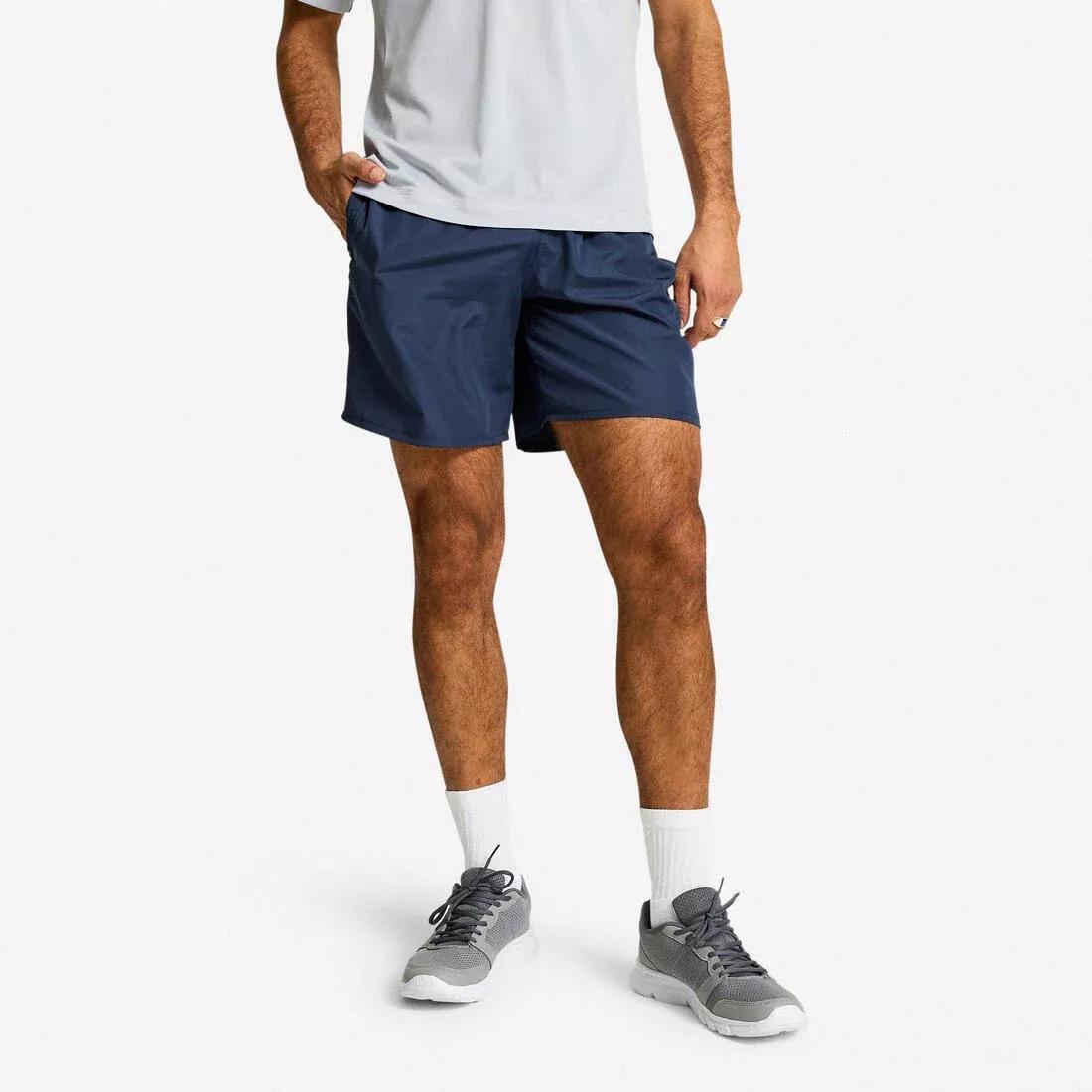 Men Practical Fitness Shorts, Navy, No Color, large image number 0