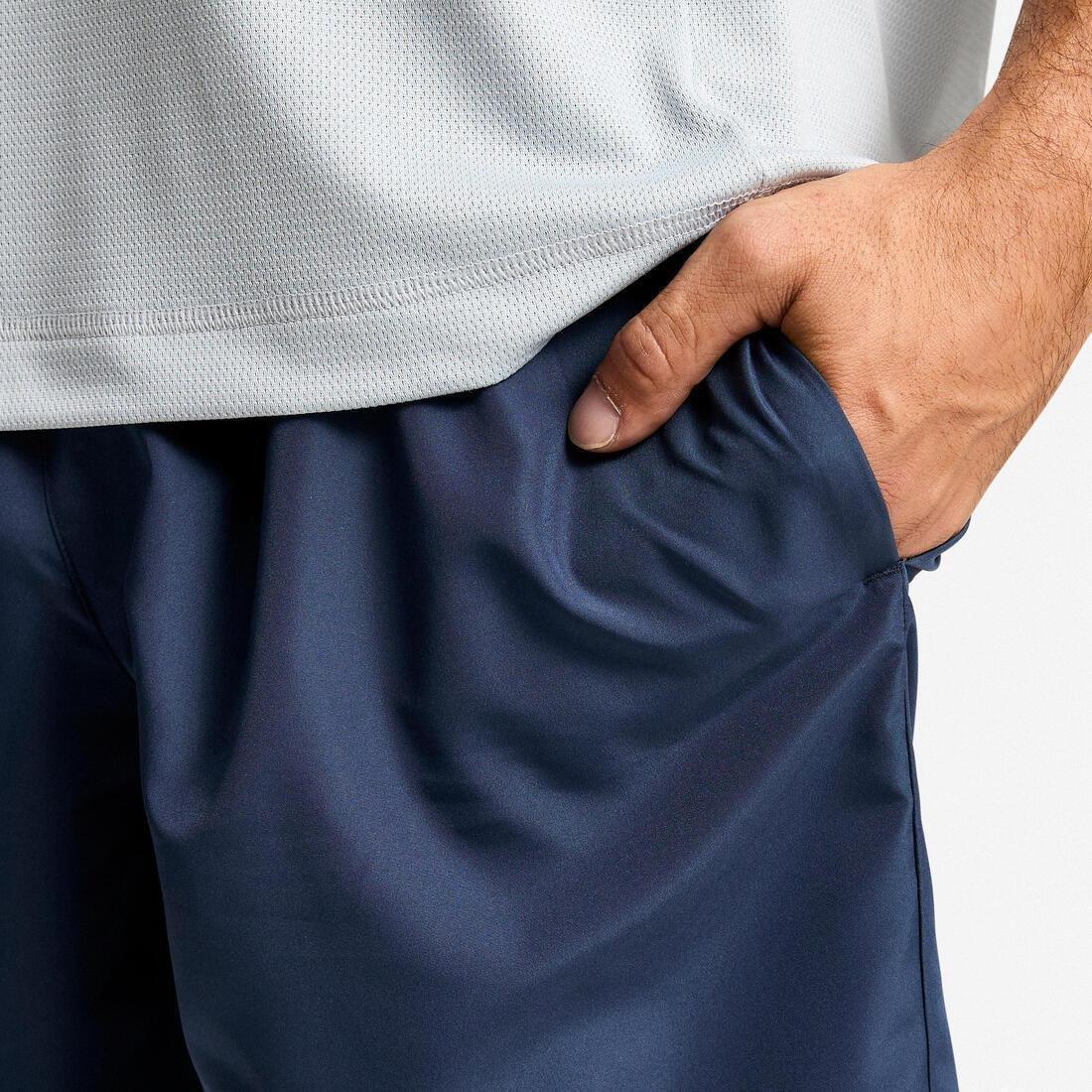 Men Practical Fitness Shorts, Navy, No Color, large image number 4