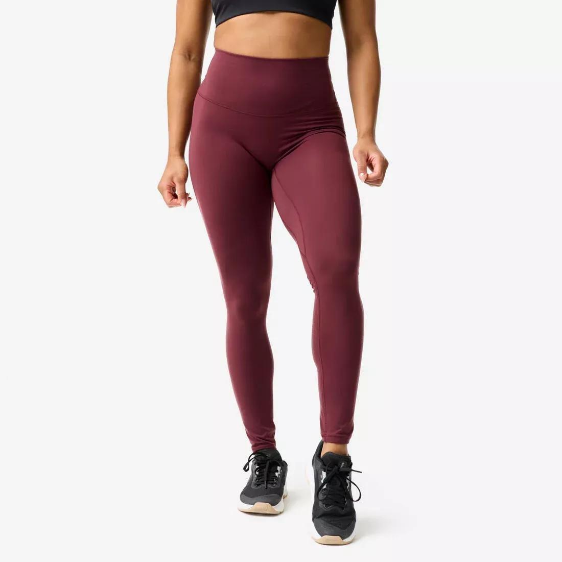 Women Abrasion-Resistant Sport Leggings - Purple, Burgundy, No Color, large image number 0