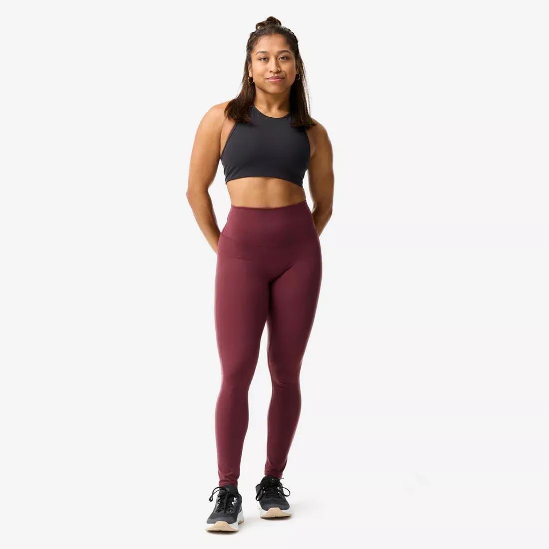 Women Abrasion-Resistant Sport Leggings - Purple, Burgundy, No Color, large image number 1