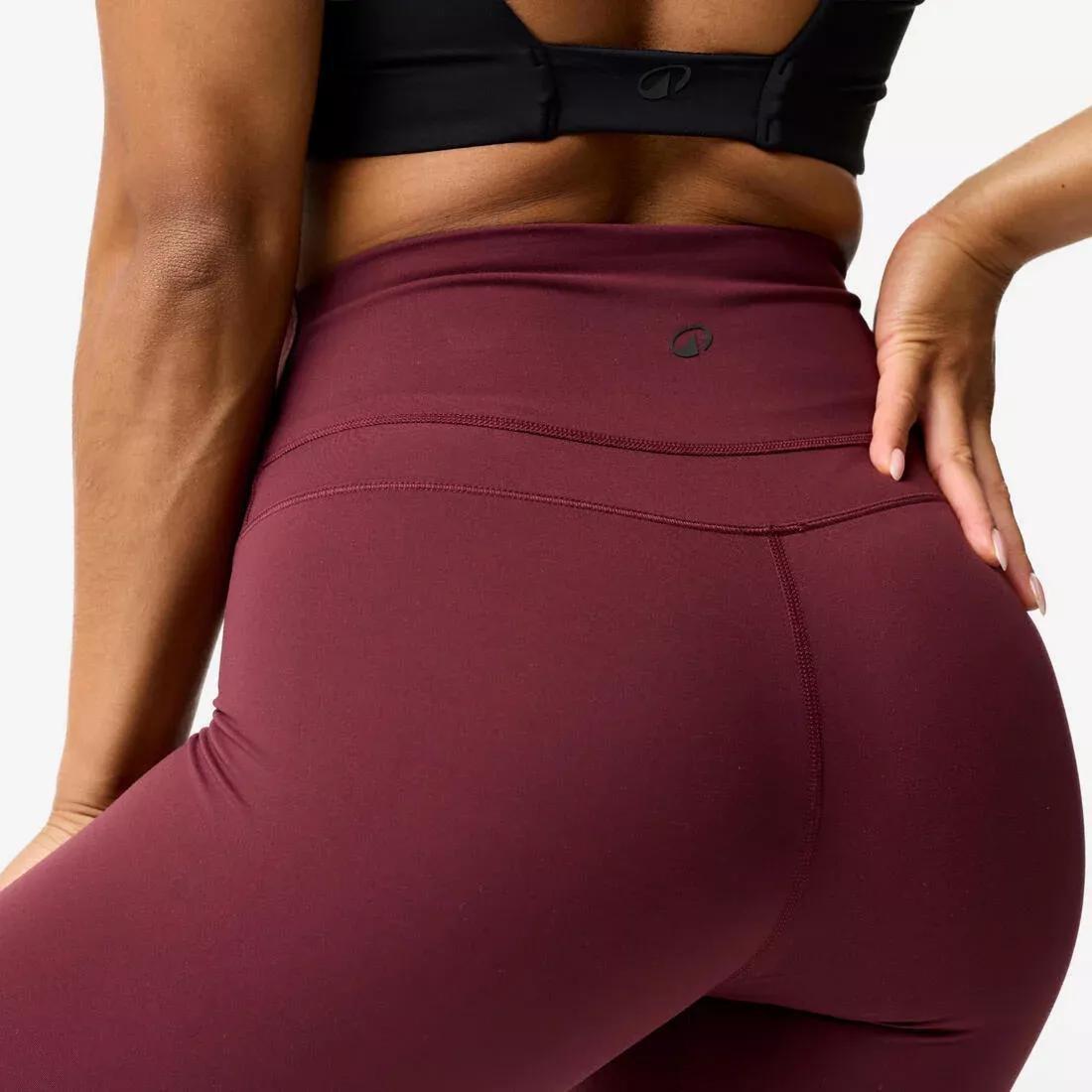 Women Abrasion-Resistant Sport Leggings - Purple, Burgundy, No Color, large image number 2