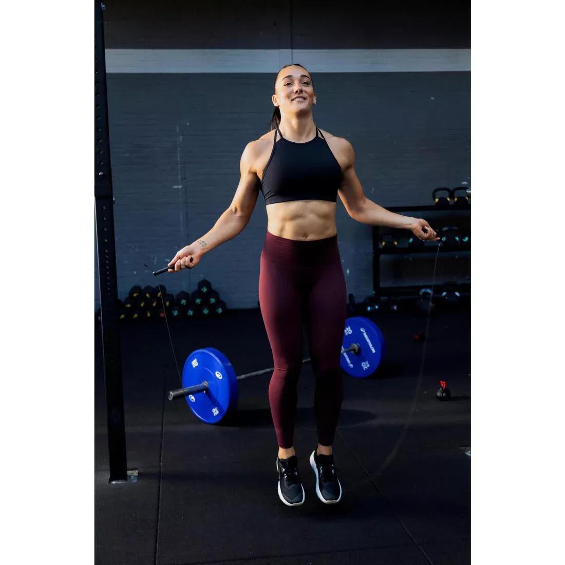 Women Abrasion-Resistant Sport Leggings - Purple, Burgundy, No Color, large image number 6