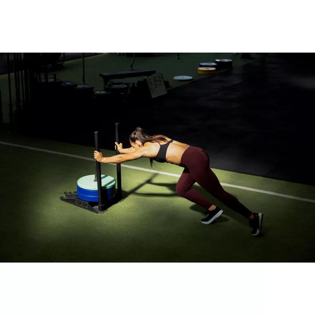 Women Abrasion-Resistant Sport Leggings - Purple, Burgundy, No Color, large image number 9
