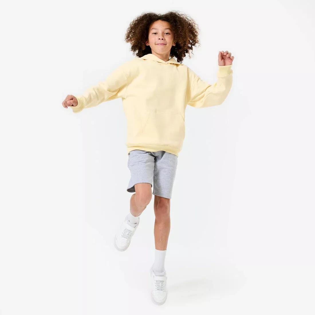 Kids Unisex Oversize Hoodie, Yellow, No Color, medium
