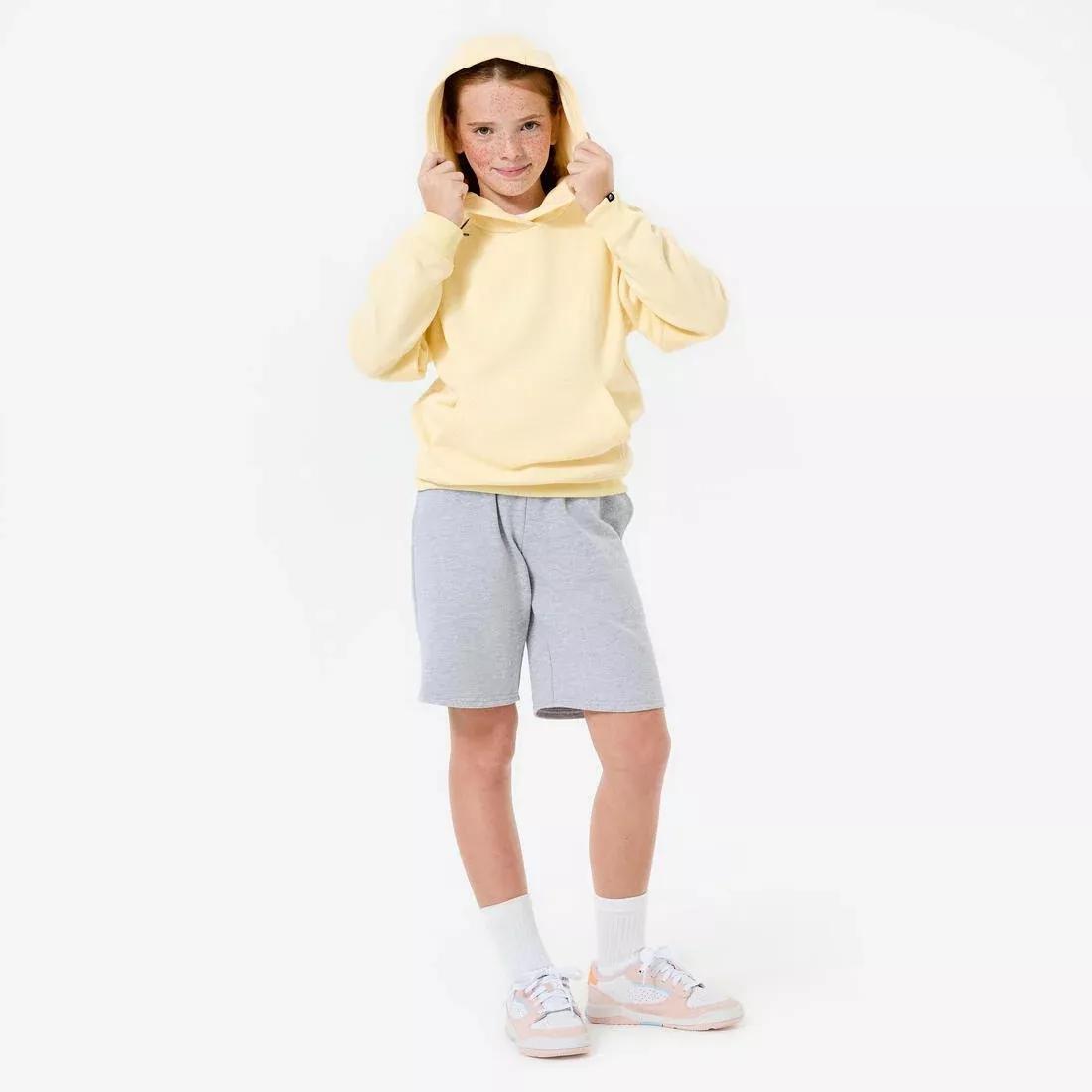 Kids Unisex Oversize Hoodie, Yellow, No Color, large image number 5