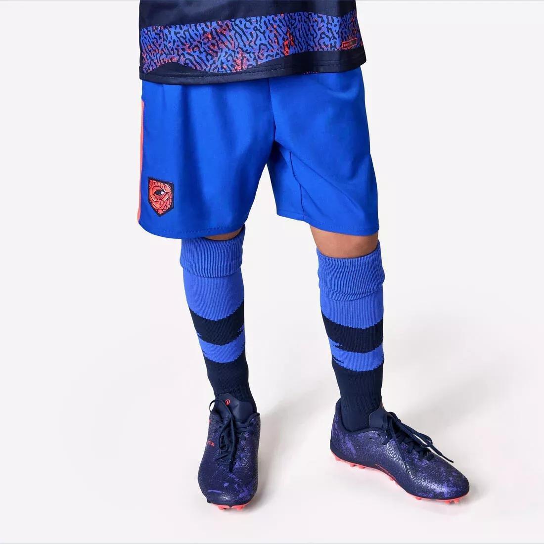 Kids Unisex Football Shorts Viralto, Blue, No Color, large image number 4