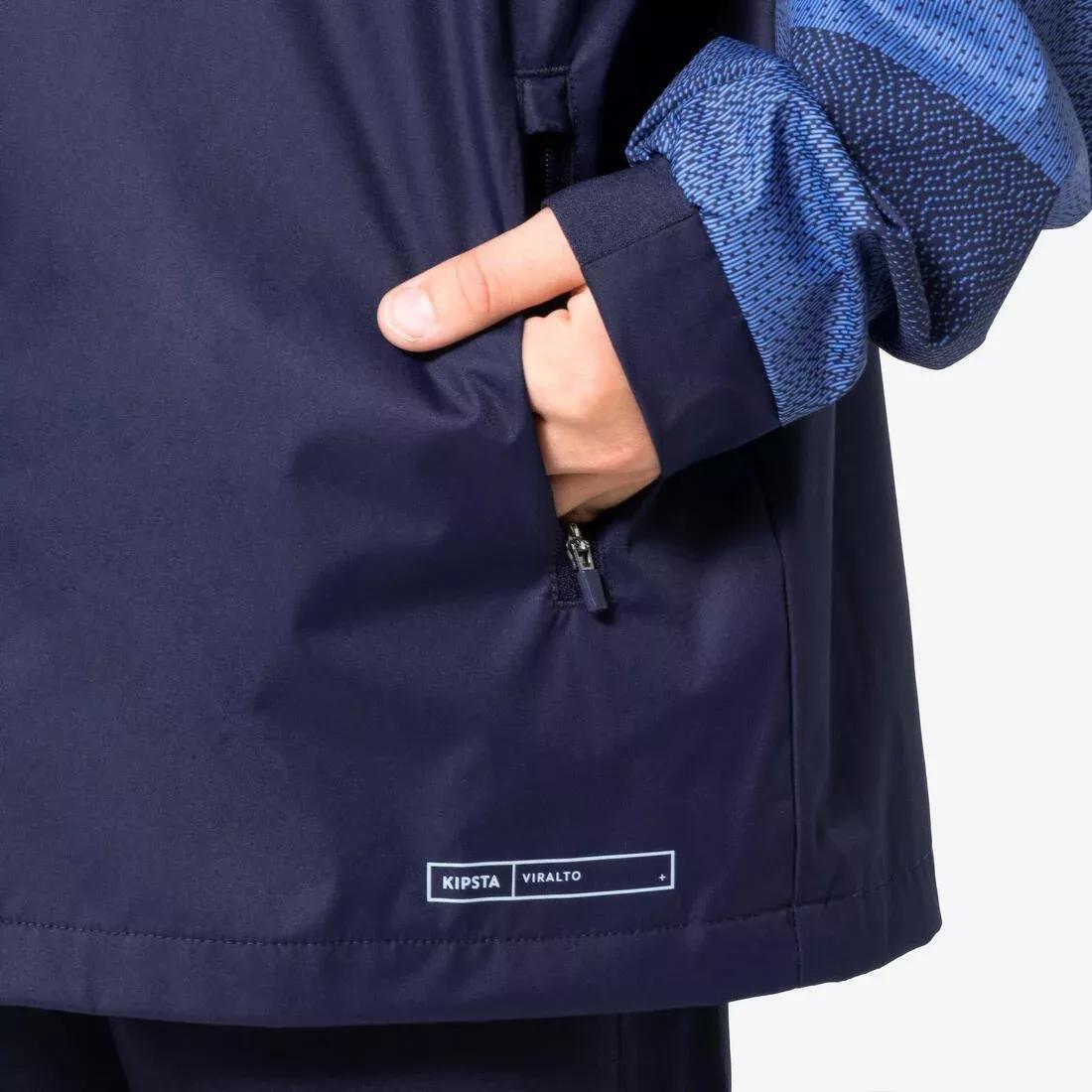 Kids Unisex Raincoat Viralto Check - Patterned Sleeve, Blue, No Color, large image number 5