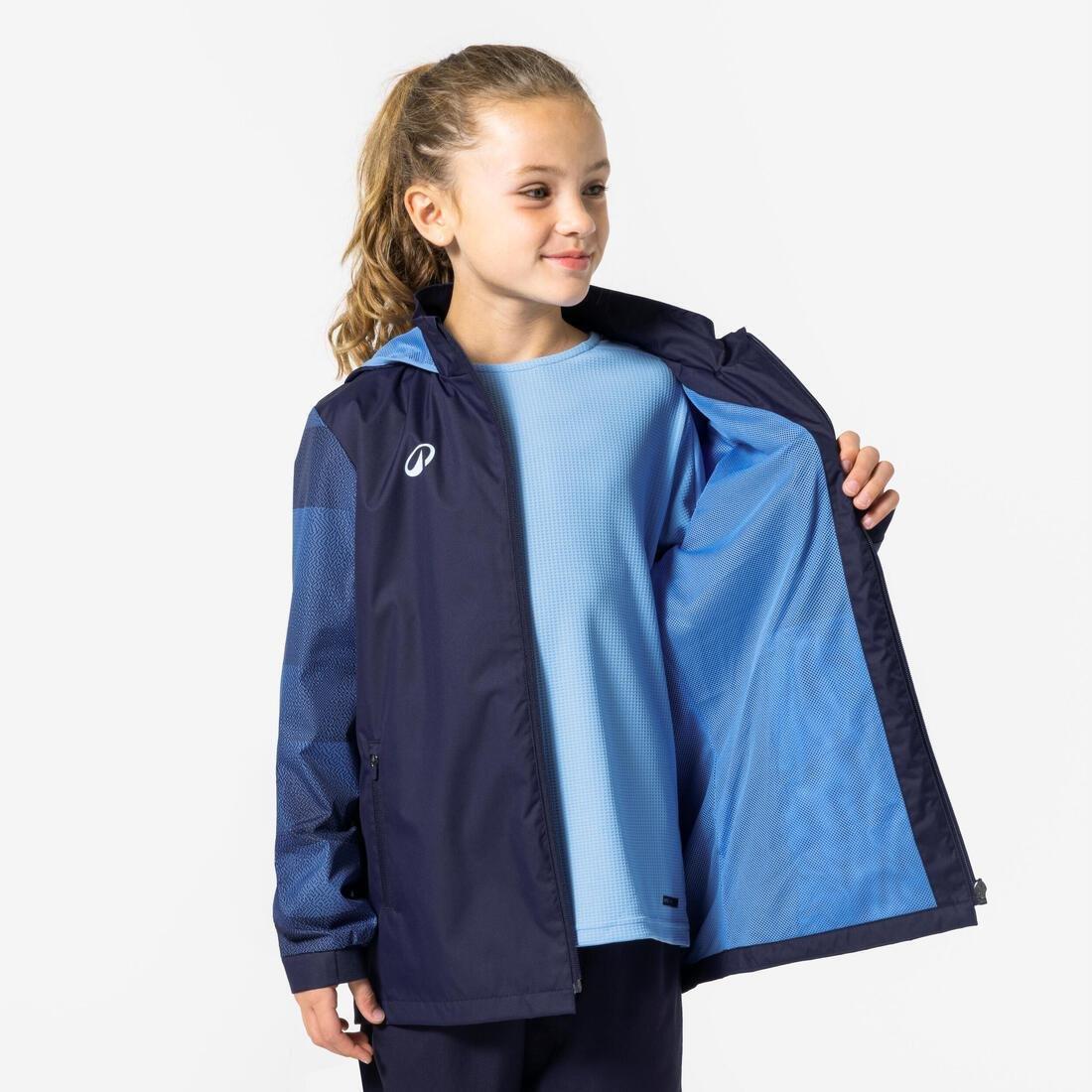 Kids Unisex Raincoat Viralto Check - Patterned Sleeve, Blue, No Color, large image number 6