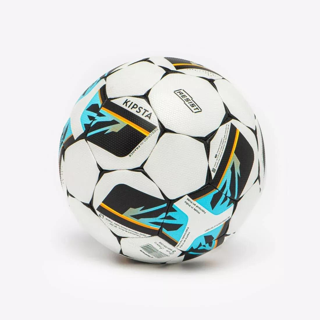 Club Ball Resist Size 5 - Hybrid Technology - Rubber Coating, White, No Color, medium