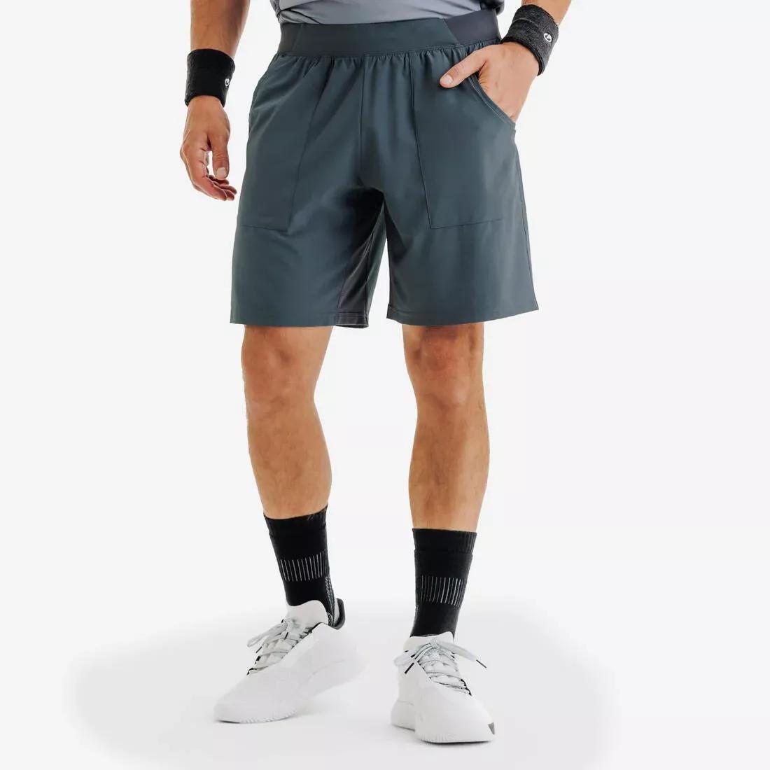Men Breathable Tennis Shorts Dry, Blue, No Color, large image number 3