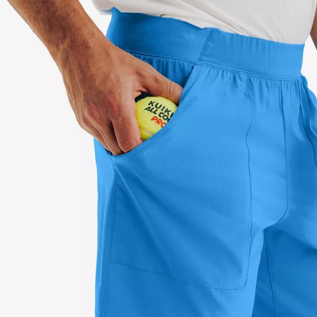 Men Breathable Tennis Shorts Dry, Blue, No Color, large image number 8