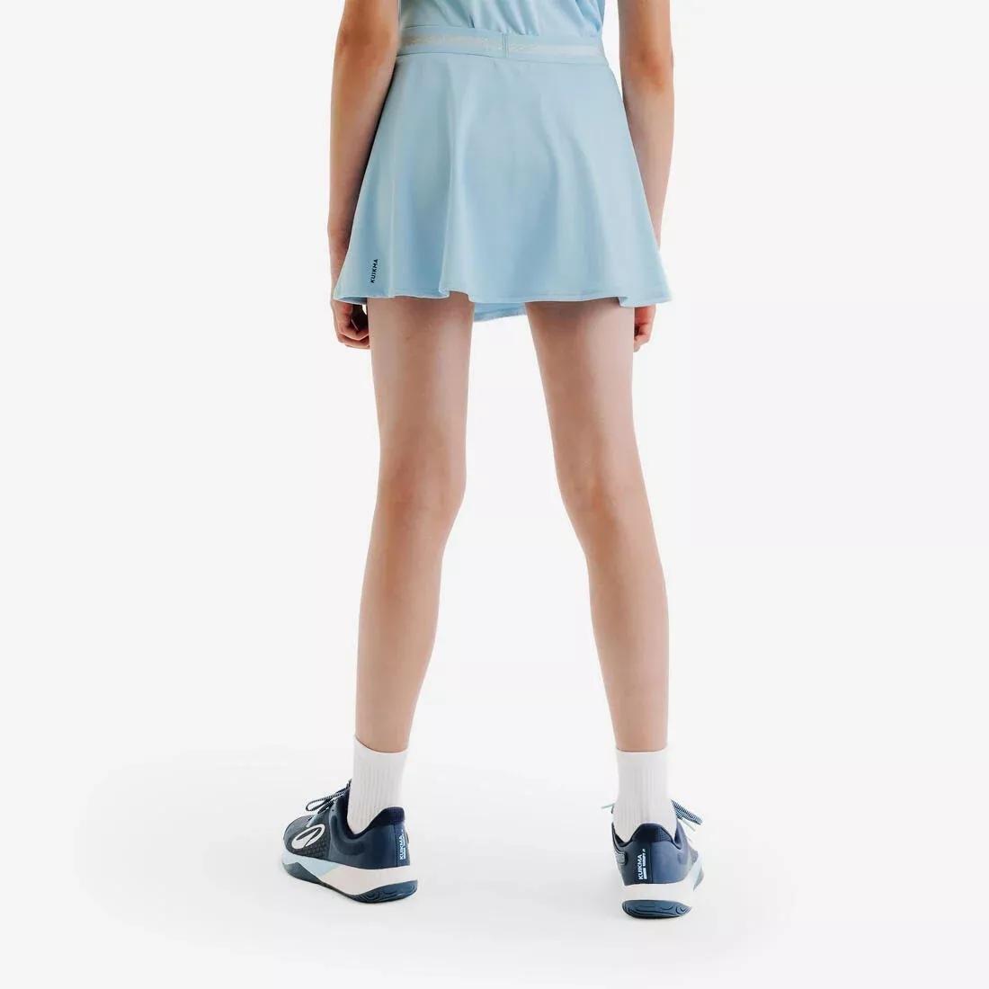 Kids Girls Tennis Skirt - TSK500, Blue, No Color, large image number 3