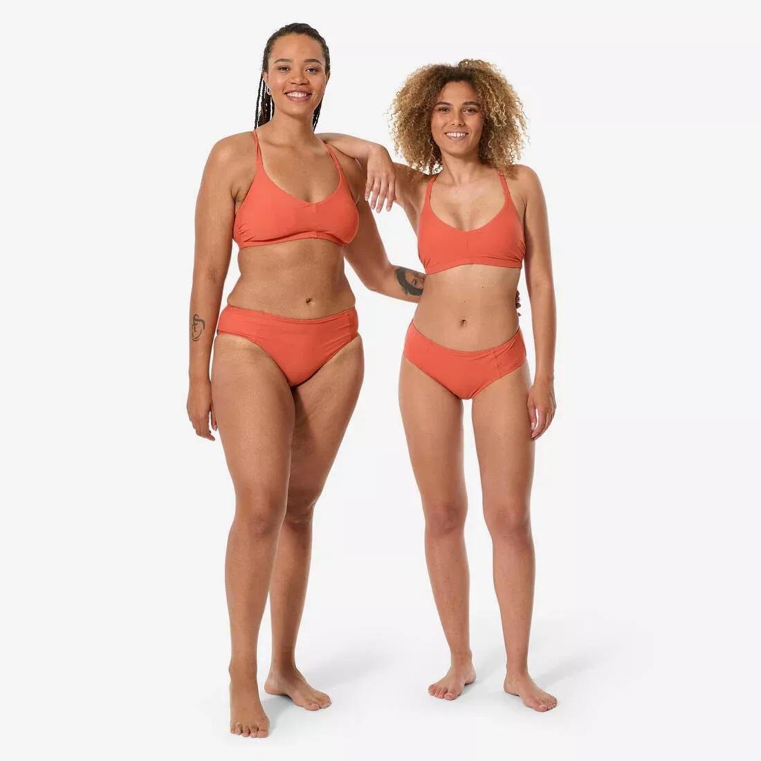 Women Swimming Swimsuit Bottoms Textured Briefs Lila Simy Terracotta, Orange, No Color, medium