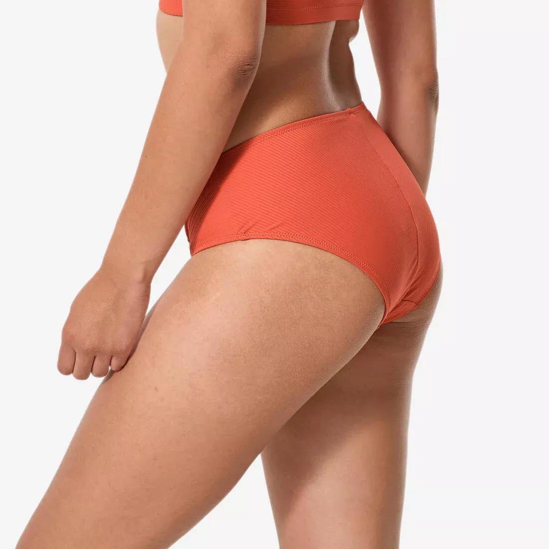 Women Swimming Swimsuit Bottoms Textured Briefs Lila Simy Terracotta, Orange, No Color, large image number 4