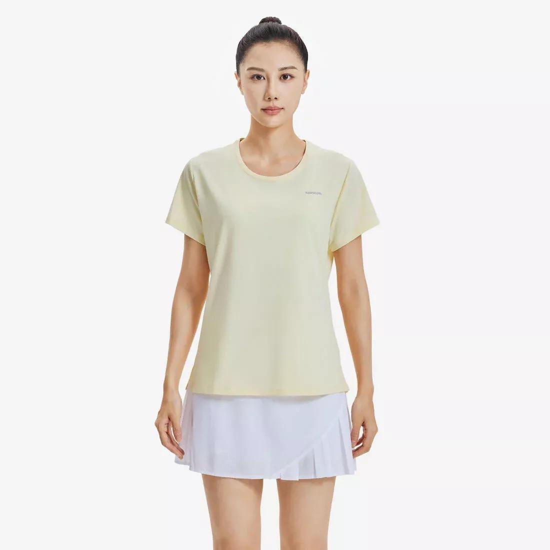 Women Breathable Running T-shirt - KIPRUN Run 500 Dry, Purple, No Color, large image number 4