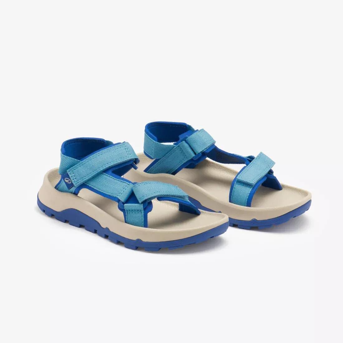 Kids Girls Comfortable - Riptab Hiking Sandals - NH500 UK Jr Size 7 - 5.5, Pink, No Color, large image number 3