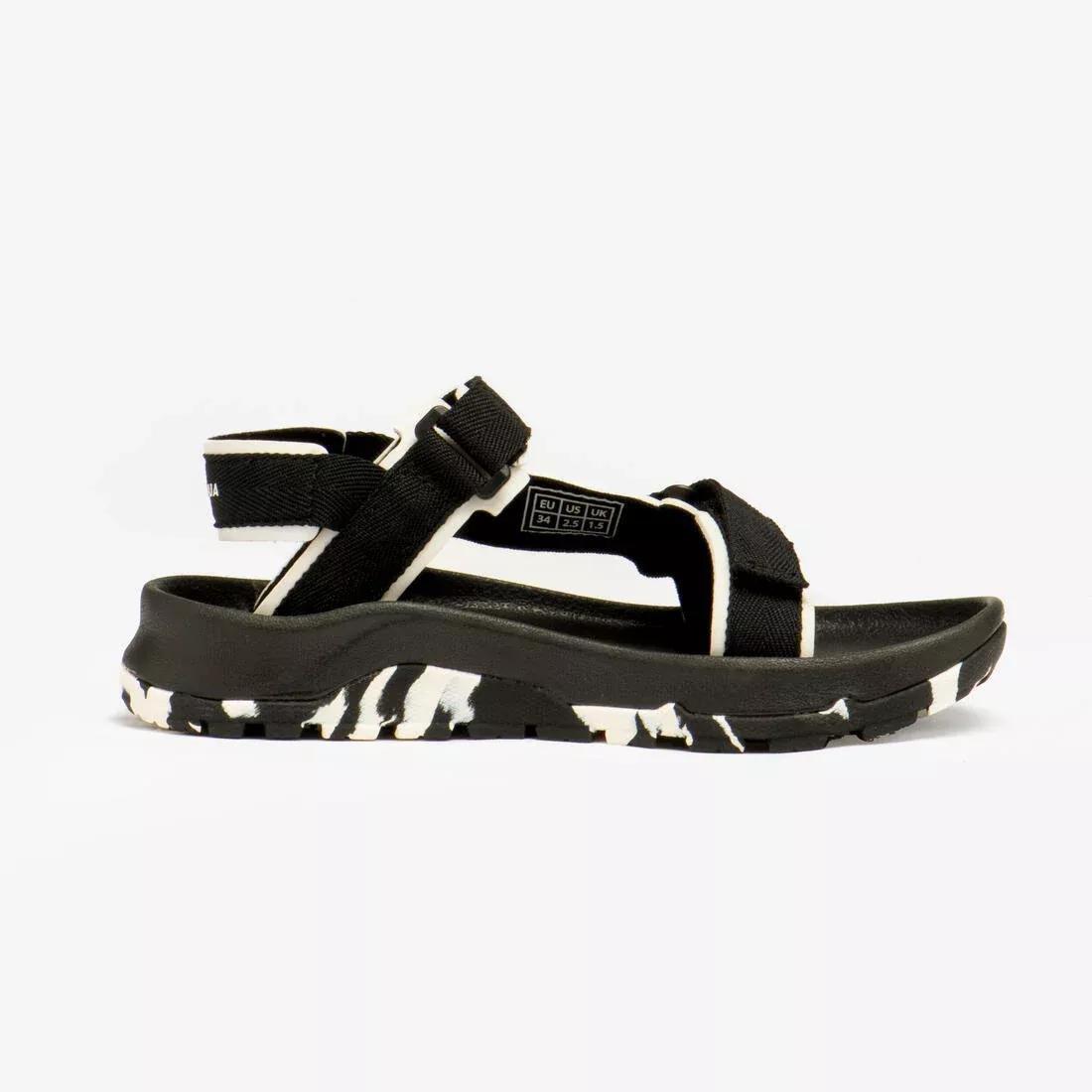 Kids Girls Comfortable - Riptab Hiking Sandals - NH500 UK Jr Size 7 - 5.5, Pink, No Color, large image number 6