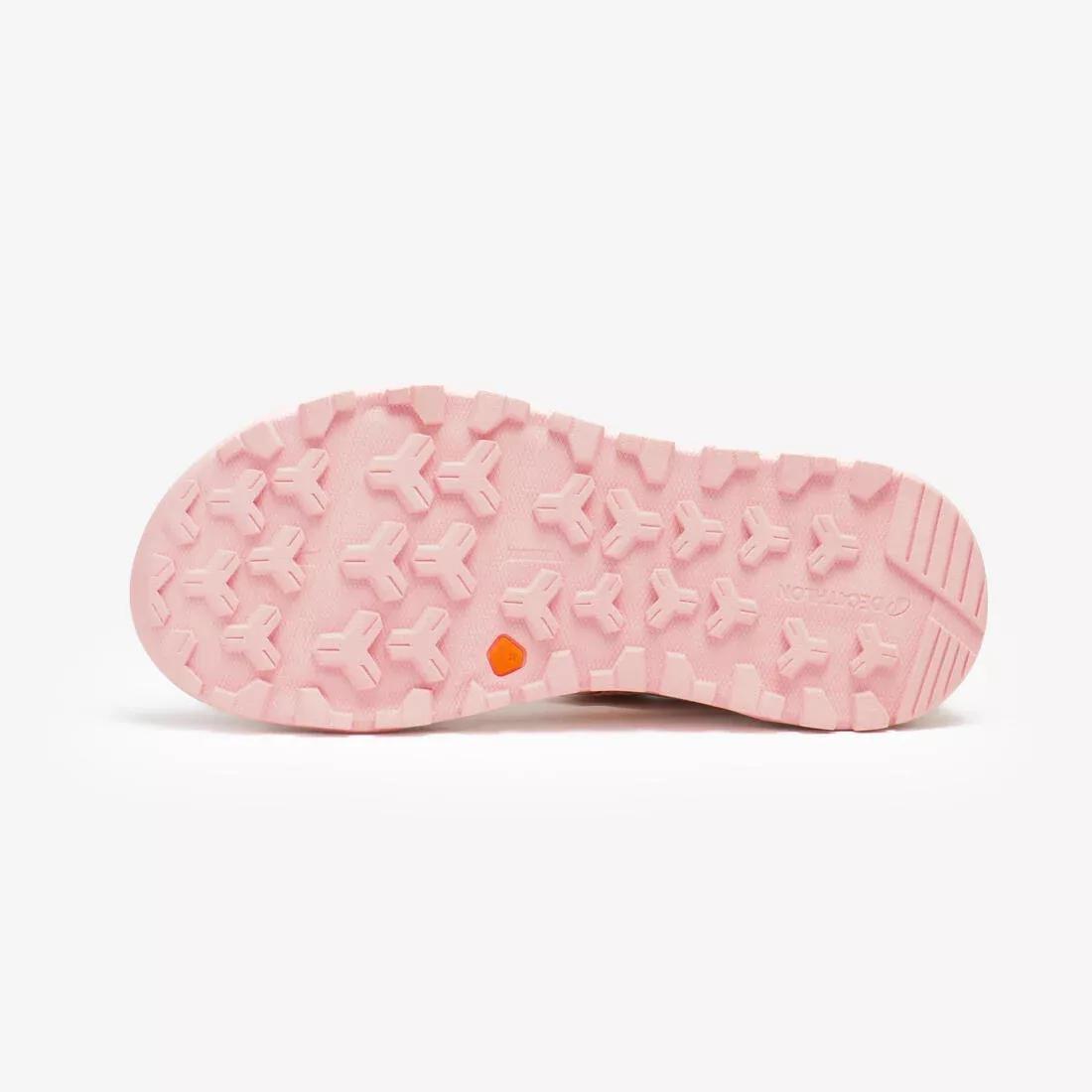 Kids Girls Comfortable - Riptab Hiking Sandals - NH500 UK Jr Size 7 - 5.5, Pink, No Color, large image number 9