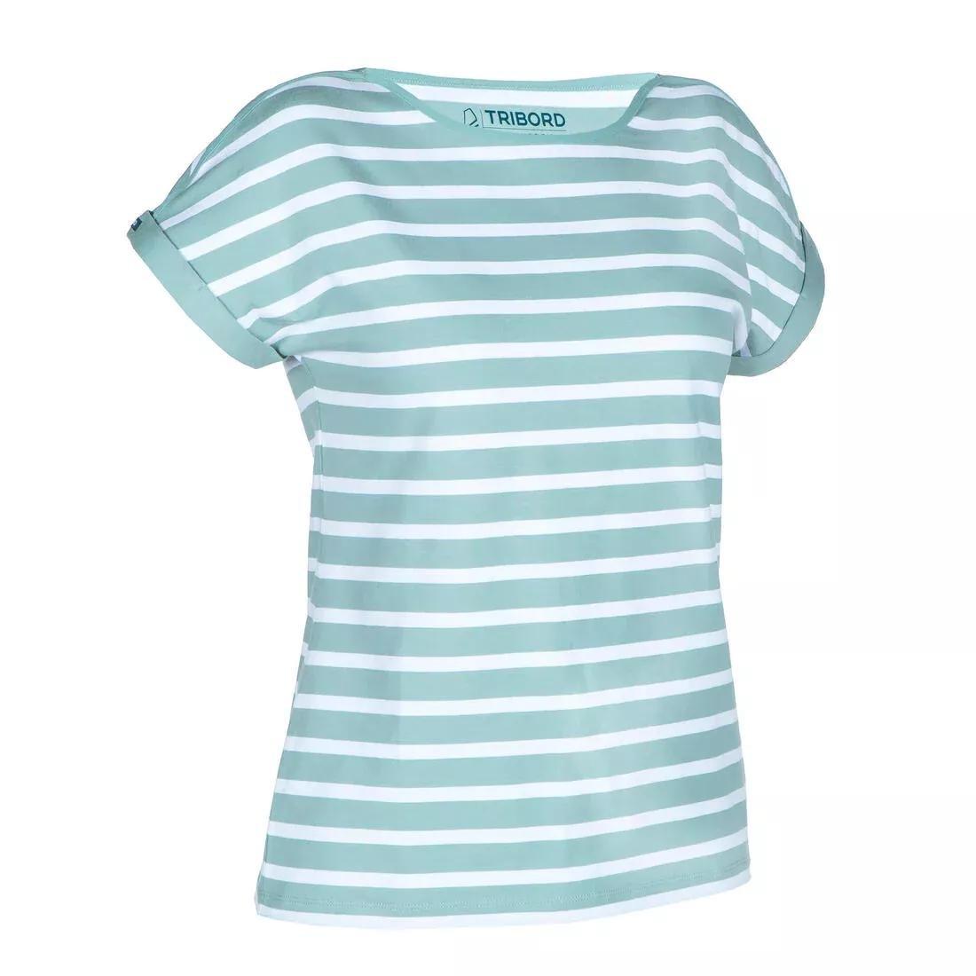 Women Sailing Short-sleeved Sailor&rsquo;s T-Shirt - Sailing 100, Navy, No Color, large image number 2