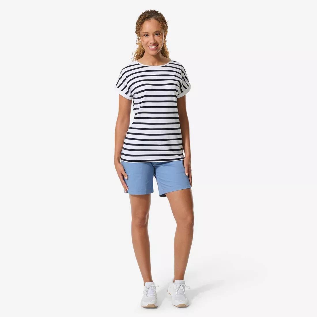 Women Sailing Short-sleeved Sailor&rsquo;s T-Shirt - Sailing 100, Navy, No Color, large image number 3