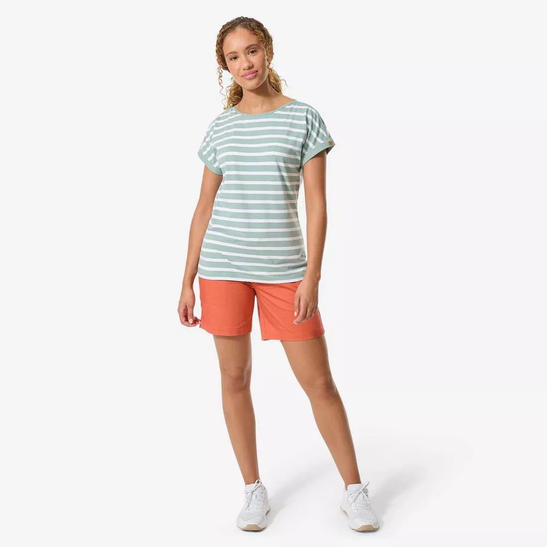 Women Sailing Short-sleeved Sailor&rsquo;s T-Shirt - Sailing 100, Navy, No Color, large image number 4