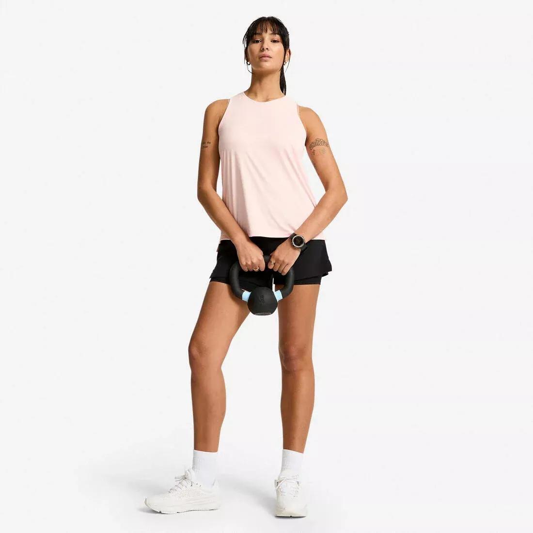 Women Straight-Cut Fitness Tank Top, Blue, No Color, large image number 9