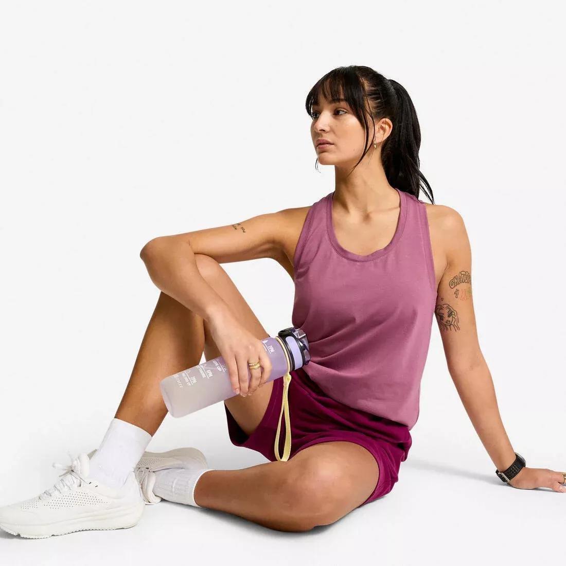 Women Regular-Fit Shorts, Purple, No Color, large image number 5