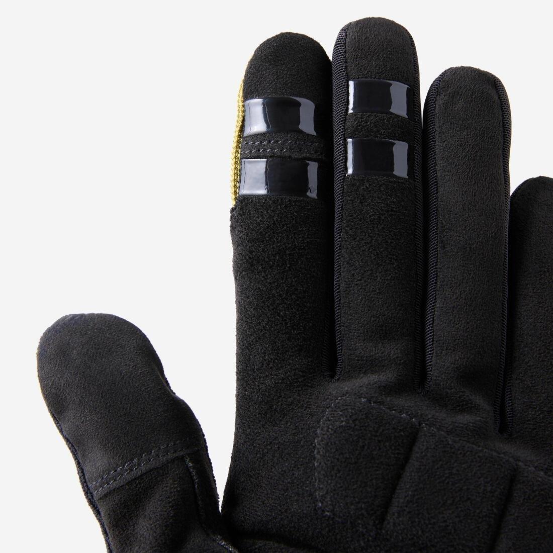 Comfort Mountain Bike Gloves - 500, Khaki, No Color, medium