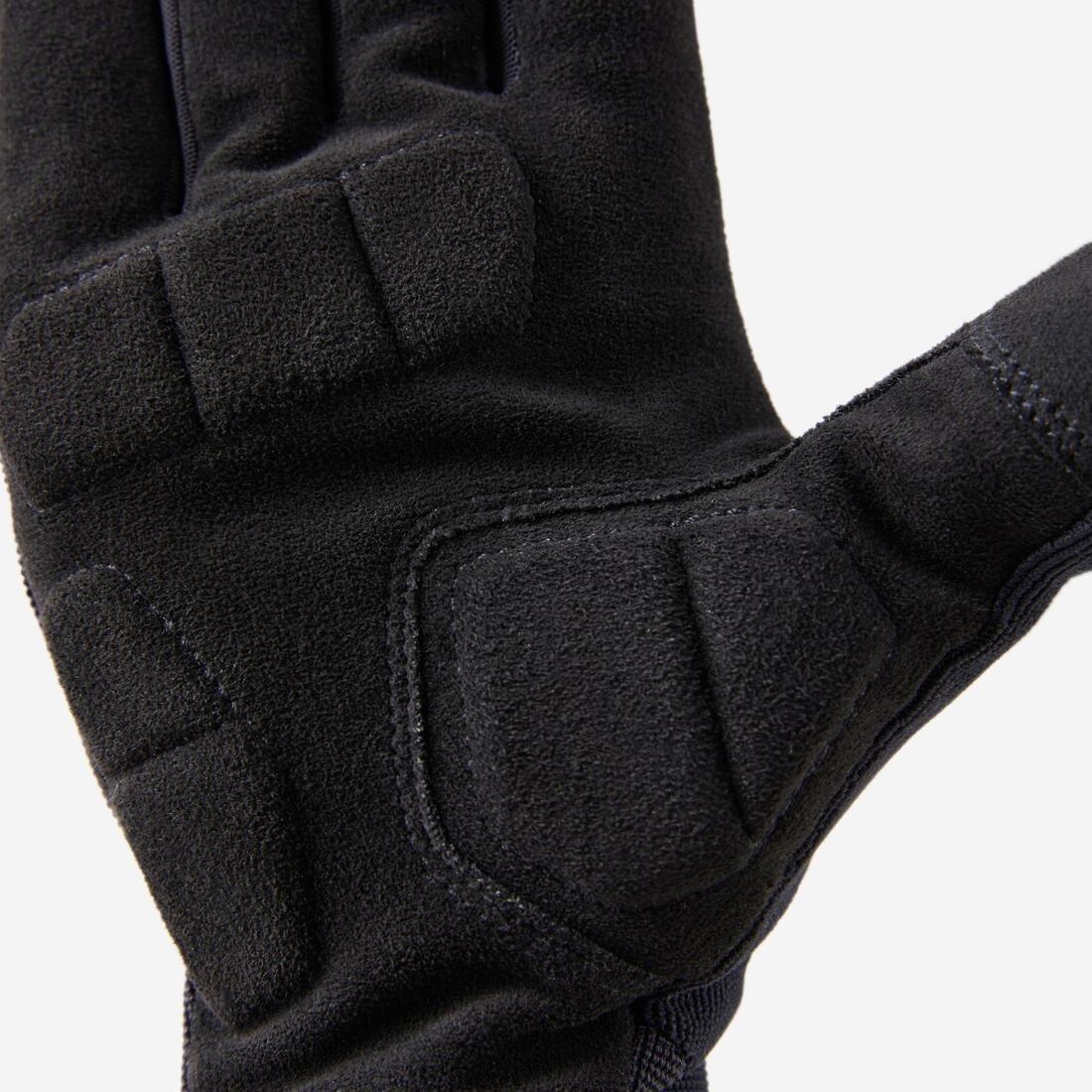 Comfort Mountain Bike Gloves - 500, Khaki, No Color, large image number 3