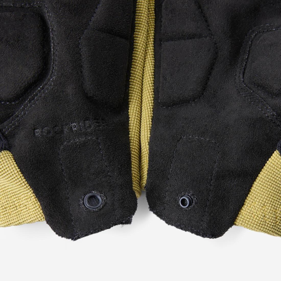 Comfort Mountain Bike Gloves - 500, Khaki, No Color, large image number 4