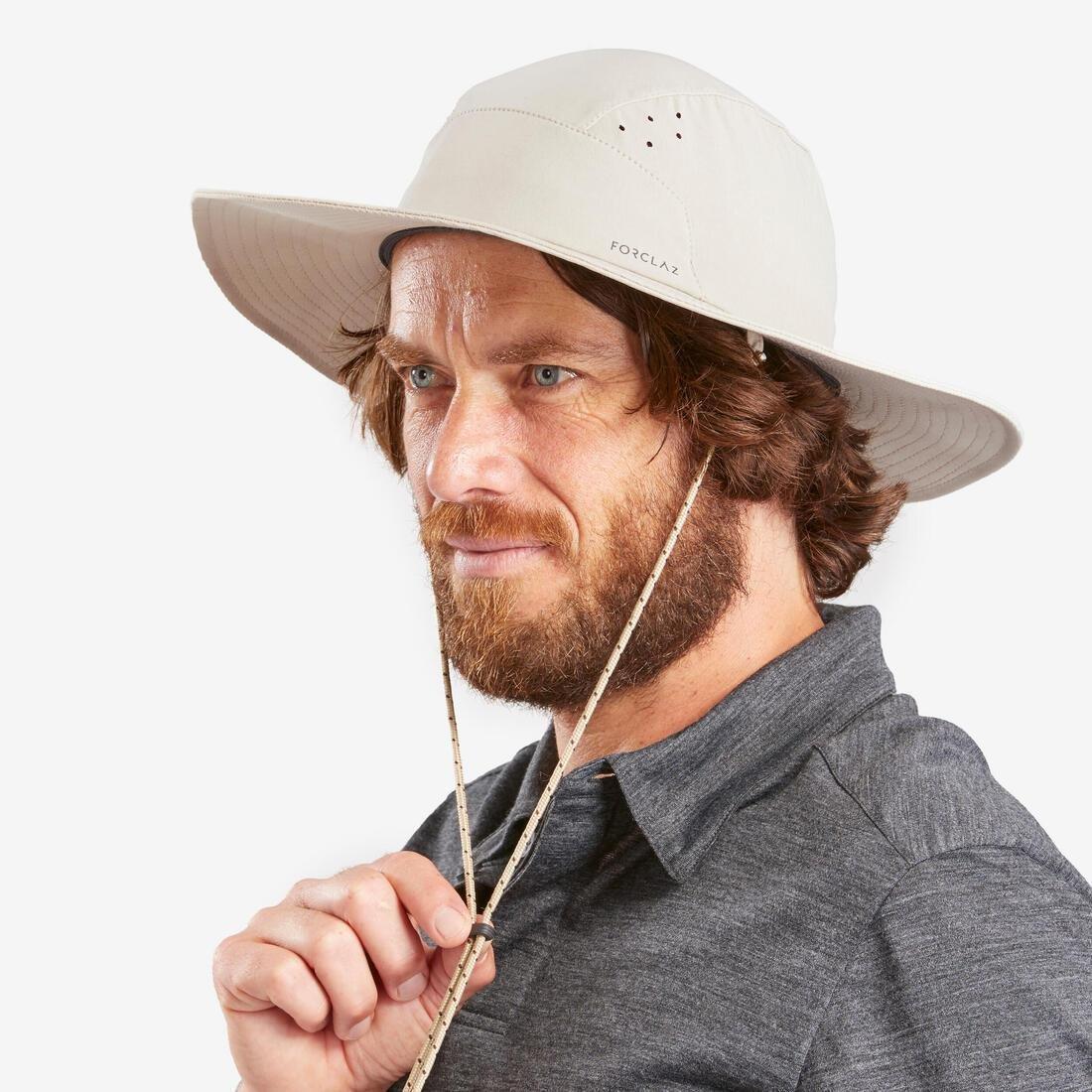 Men hiking hat - HIKE 500, Green, No Color, large image number 3