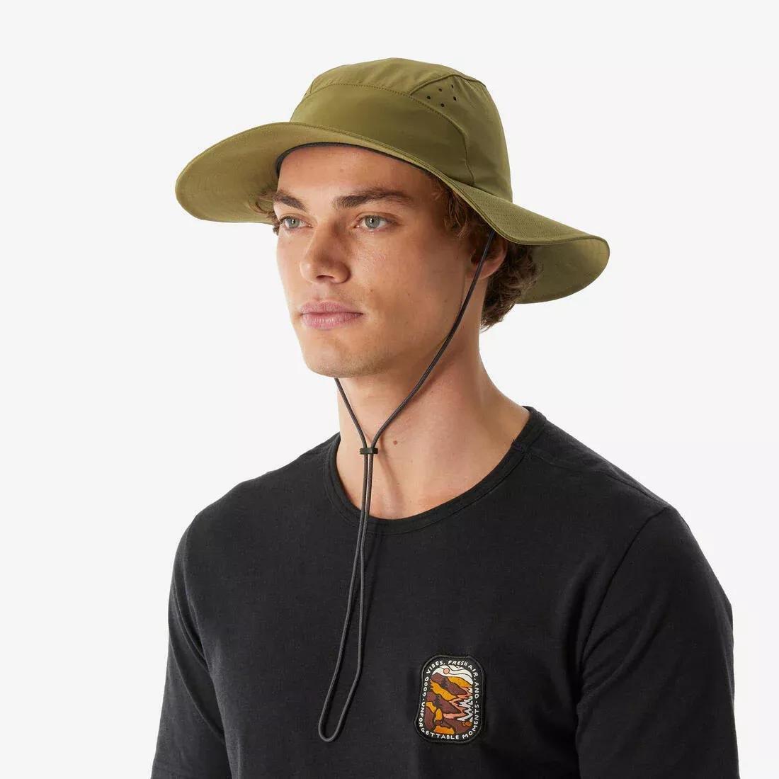 Men hiking hat - HIKE 500, Green, No Color, large image number 4
