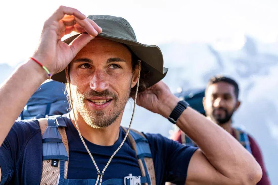 Men hiking hat - HIKE 500, Green, No Color, large image number 9