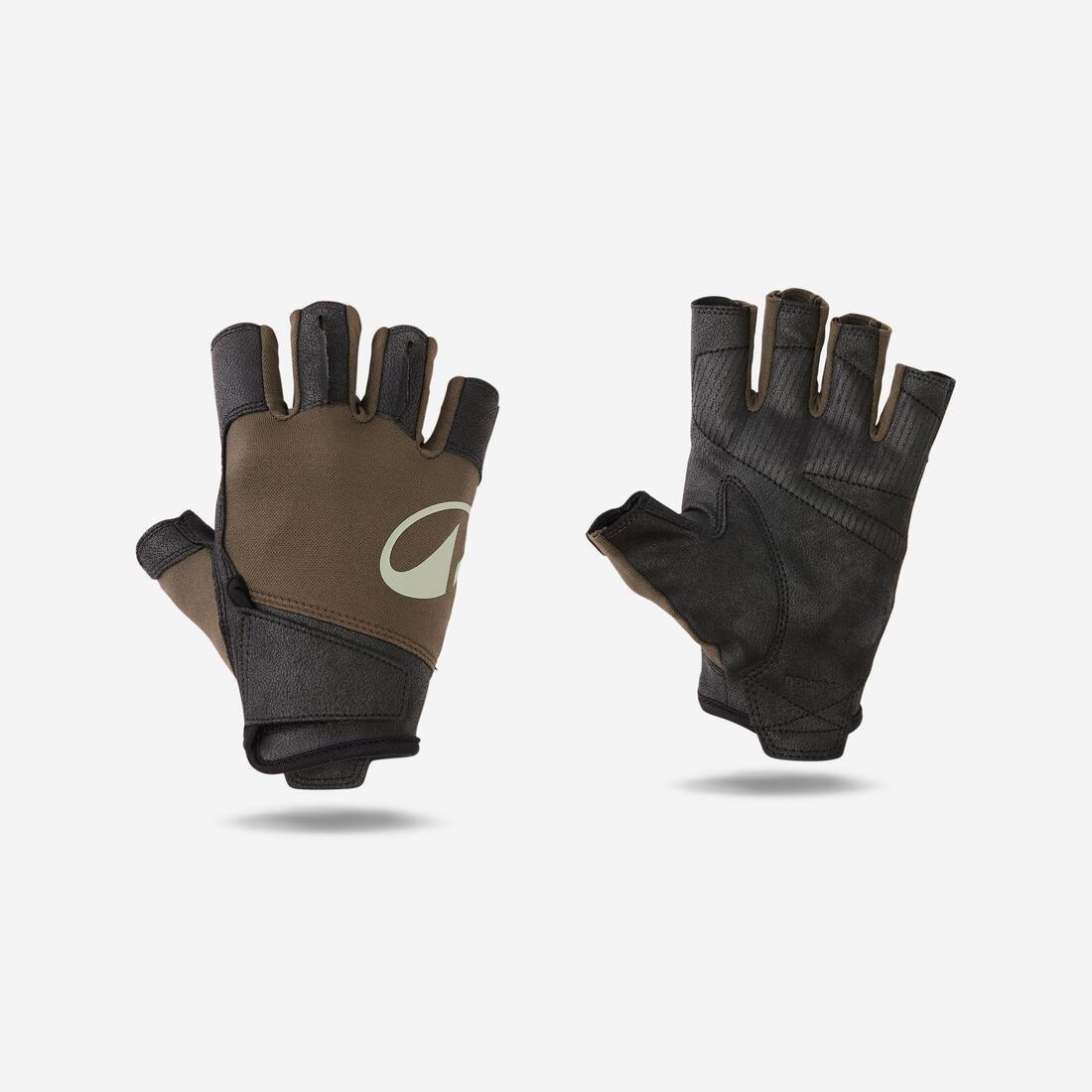 Durable Weight Training Gloves, Khaki, No Color, large image number 2