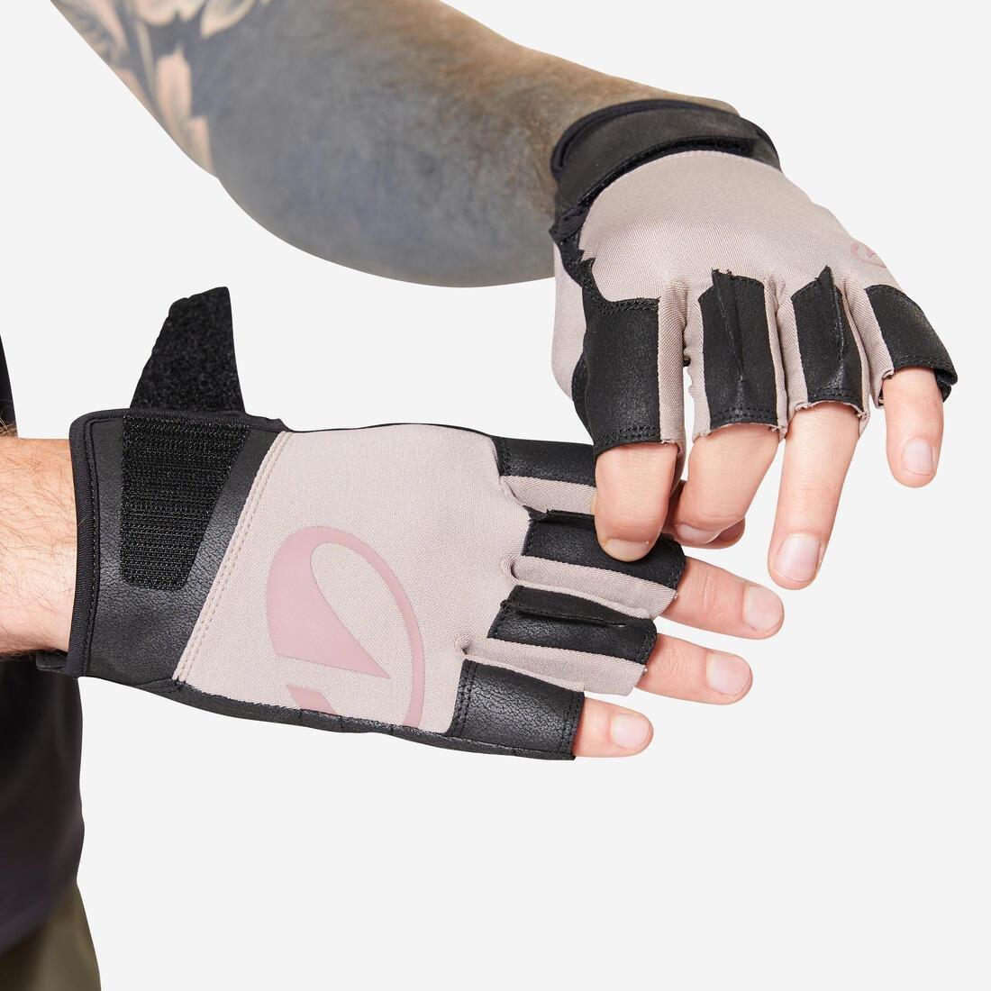 Durable Weight Training Gloves, Khaki, No Color, large image number 8