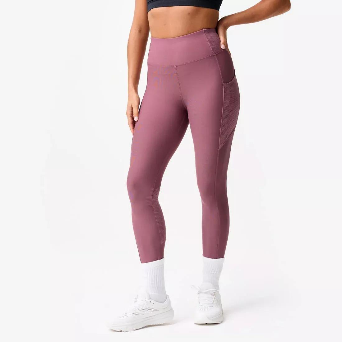 Women Fitness Leggings with Phone Pocket, Black, No Color, large image number 3