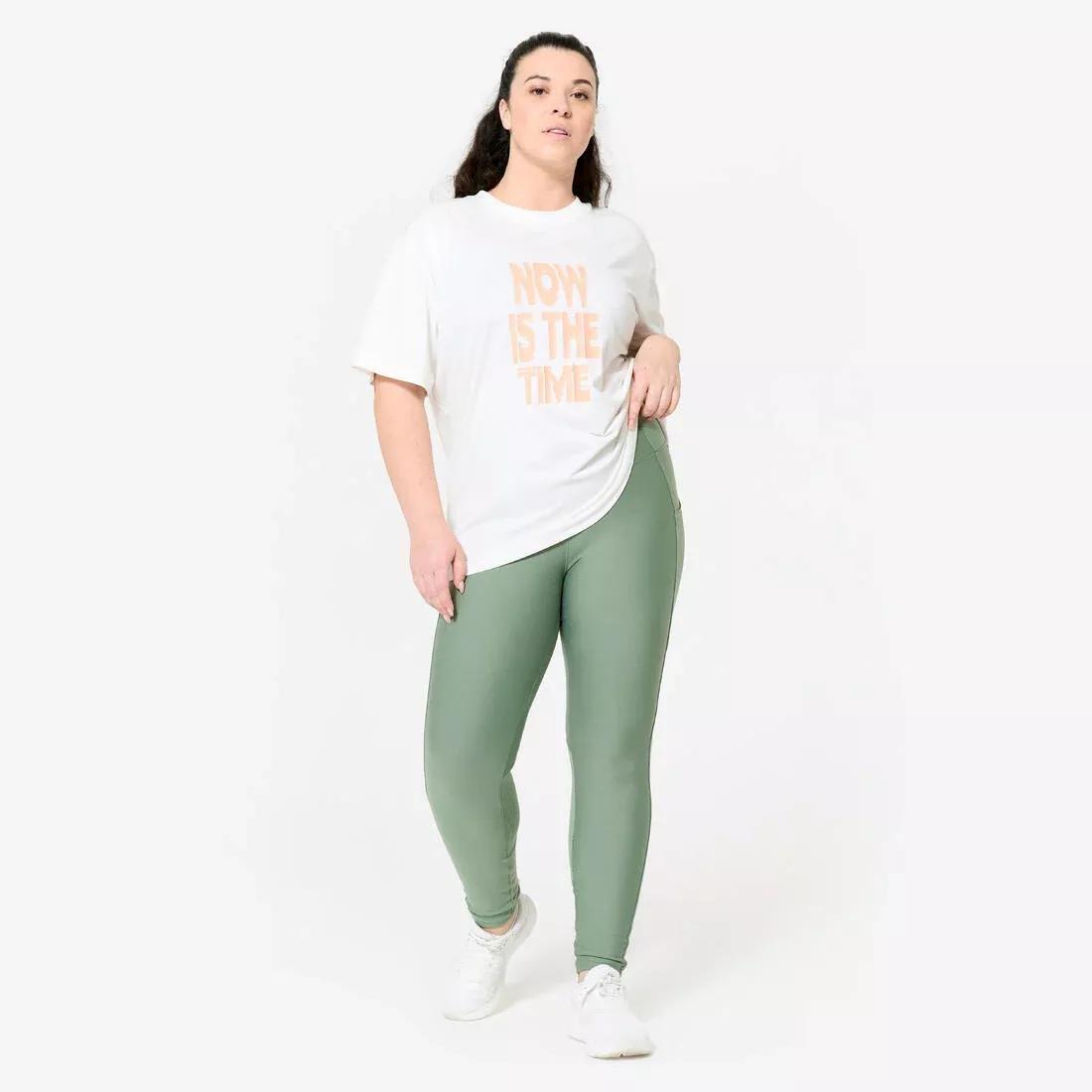 Women Fitness Leggings with Phone Pocket, Black, No Color, large image number 5