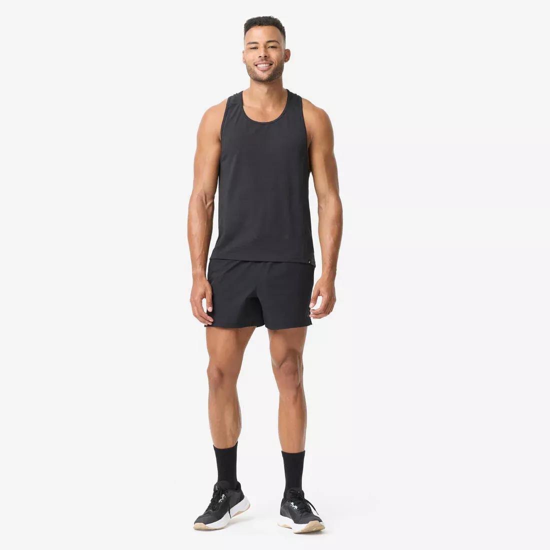 Men Weight Training Tank Top, Black, No Color, large image number 1