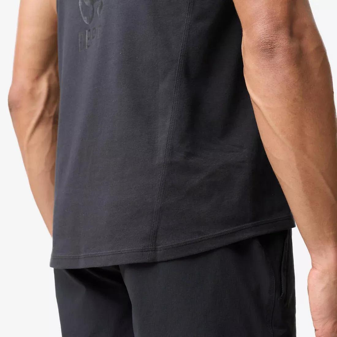 Men Weight Training Tank Top, Black, No Color, large image number 5