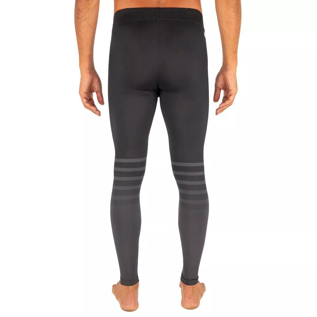 Men UV Protection Surfing Leggings - 100, Black, No Color, large image number 3