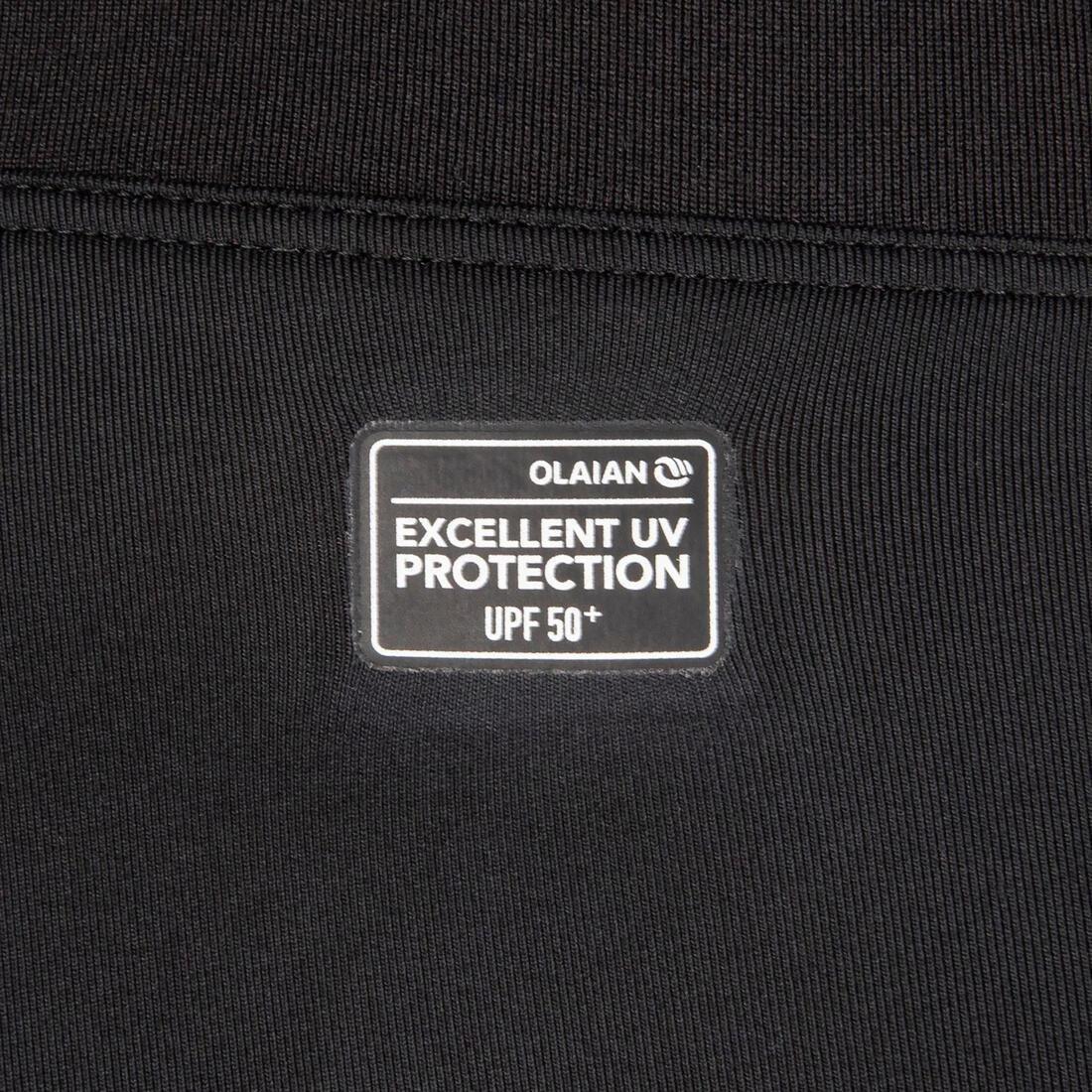 Men UV Protection Surfing Leggings - 100, Black, No Color, large image number 4