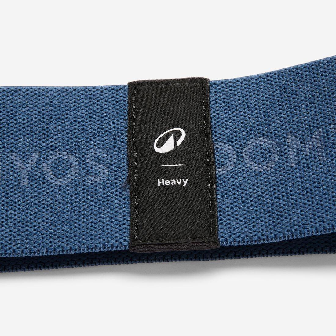 Fitness Strong-Resistance Fabric Band for Glutes, Navy, No Color, large image number 1