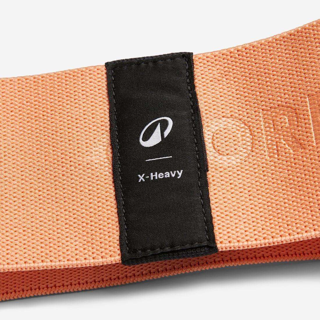 Very High Resistance Fitness Fabric Band for Glutes, Blue, No Color, large image number 2