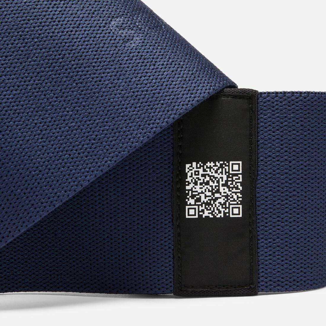 Very High Resistance Fitness Fabric Band for Glutes, Blue, No Color, large image number 5