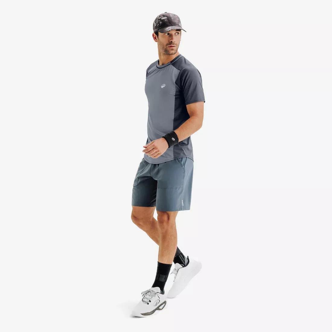 Men Breathable Dry Tennis T-Shirt, Beige, No Color, large image number 4