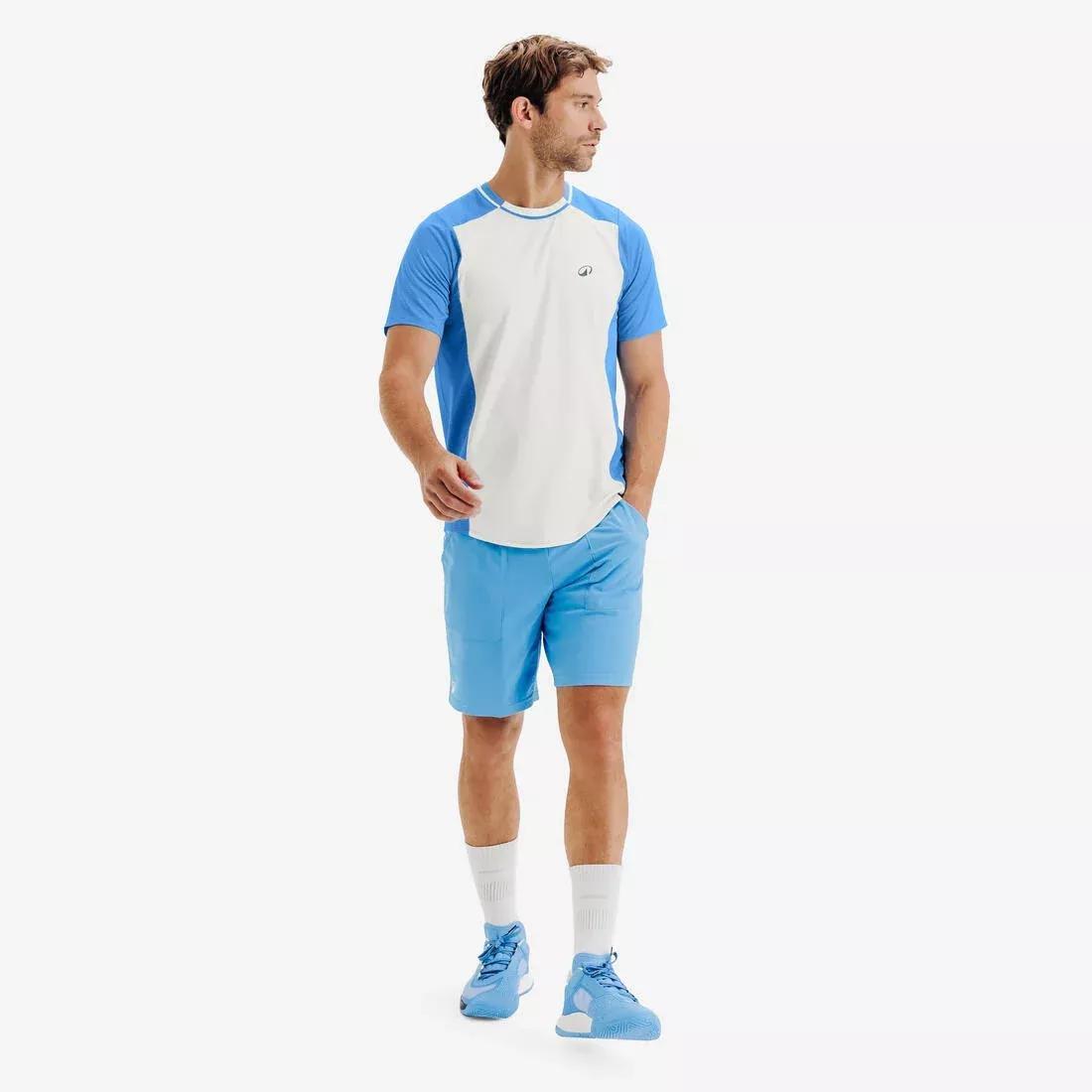 Men Breathable Dry Tennis T-Shirt, Beige, No Color, large image number 5