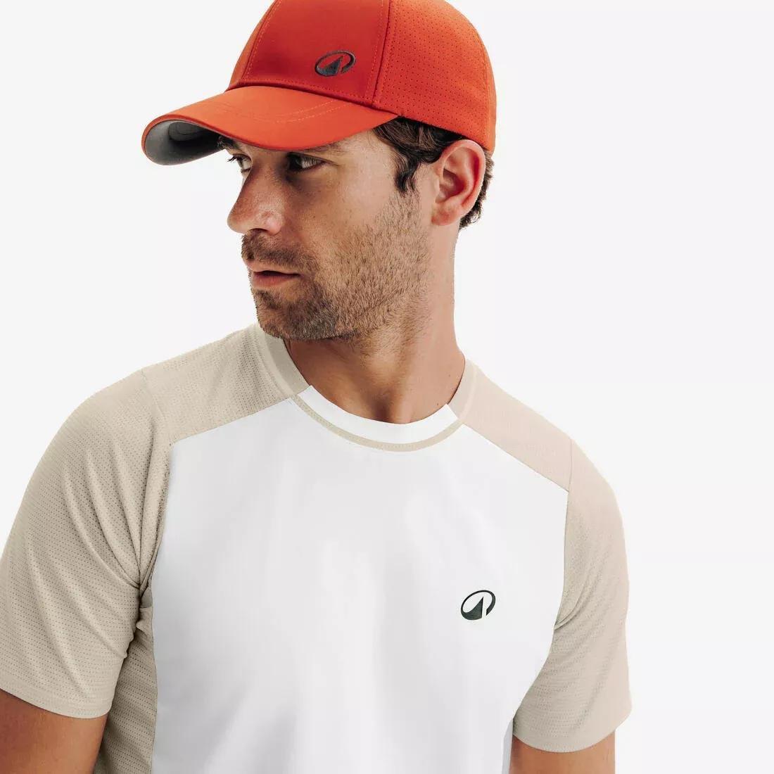 Men Breathable Dry Tennis T-Shirt, Beige, No Color, large image number 8