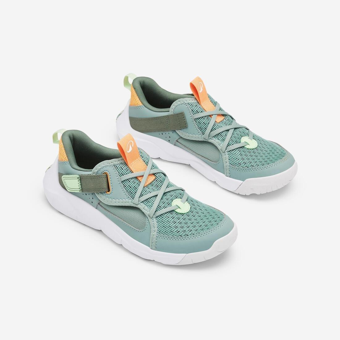 Kids Rip-Tab Shoes Breathable - Playful, Green, No Color, medium