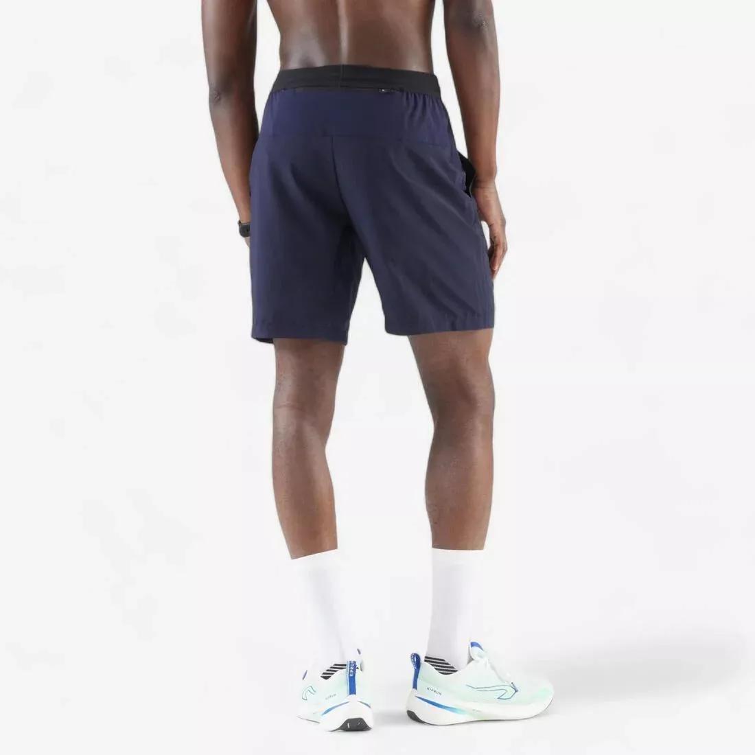 Men Running Shorts - KIPRUN Run 500 Dry, Blue, No Color, large image number 6
