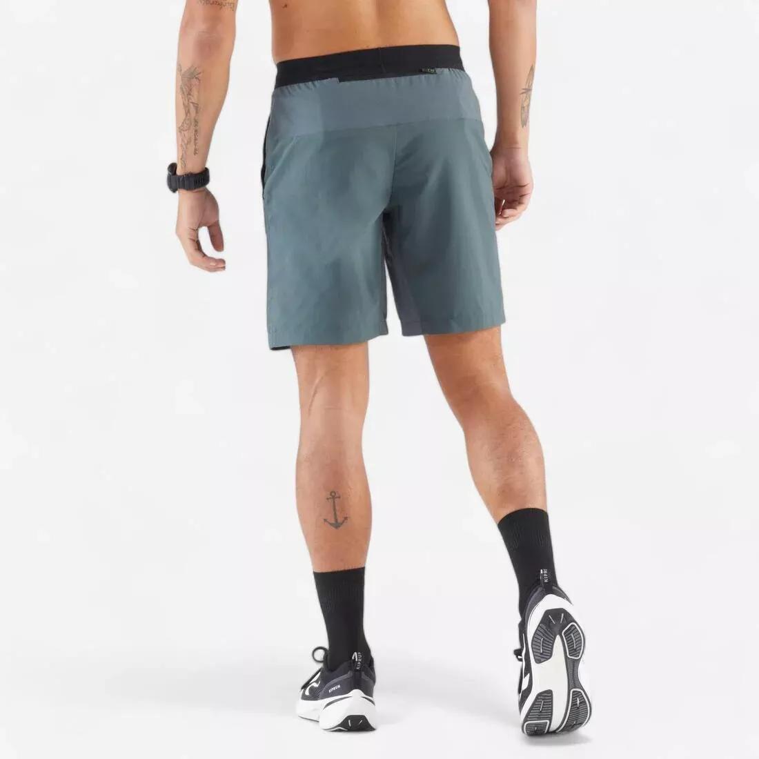 Men Running Shorts - KIPRUN Run 500 Dry, Blue, No Color, large image number 7
